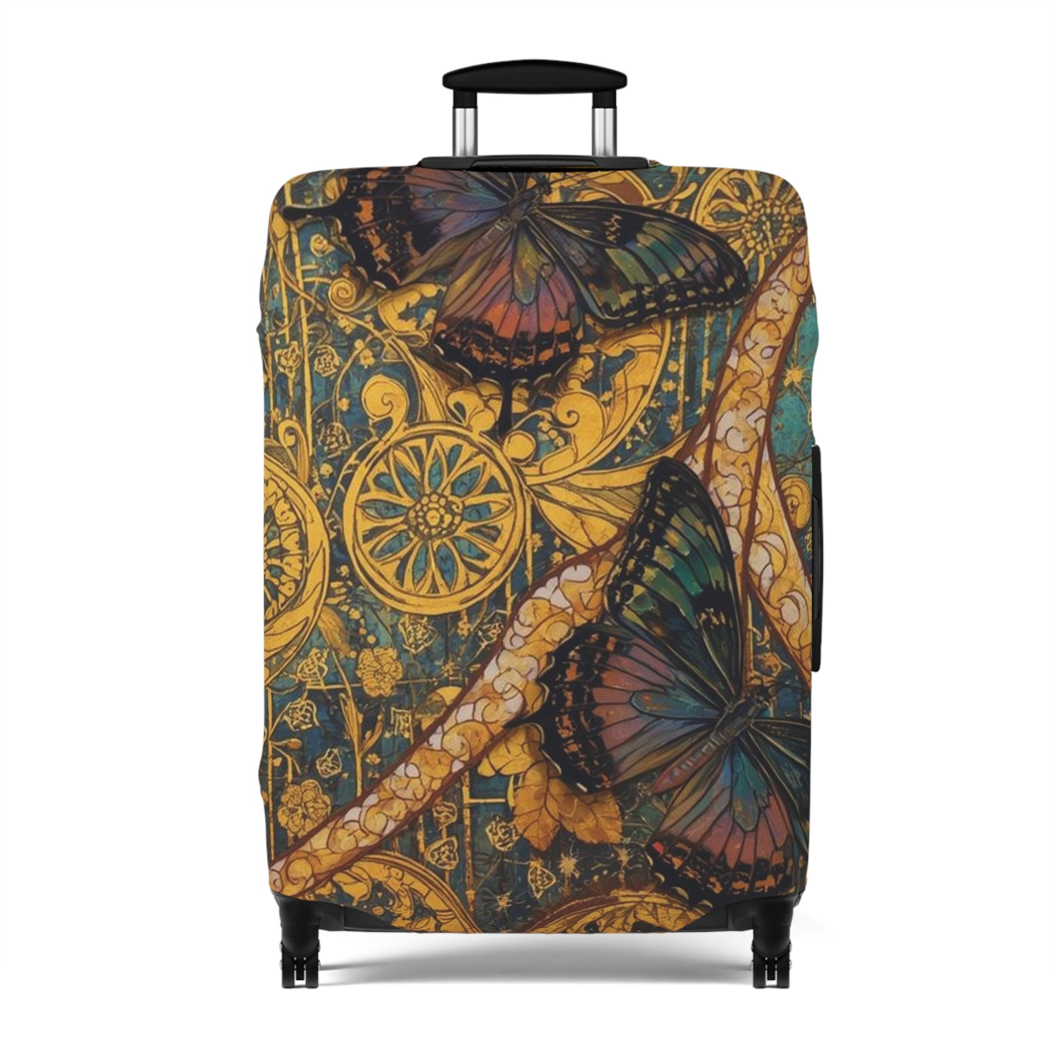 Butterfly Luggage Cover Stylish Suitcase Protector Travel - Rosetta Creative Boutique